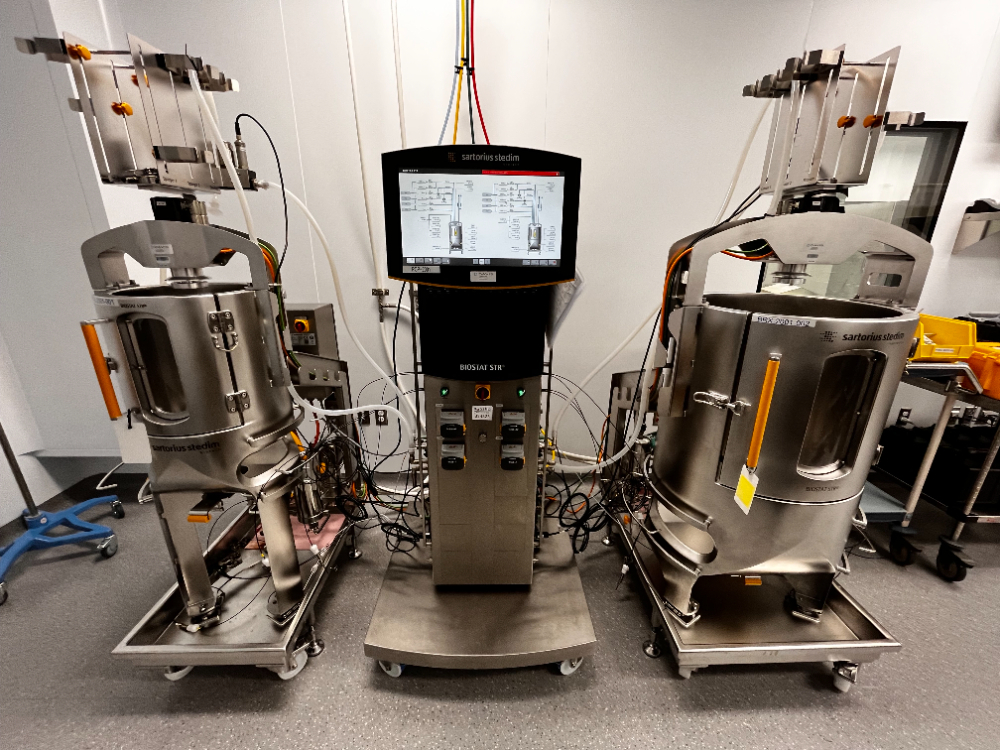 Image of Sartorius BIOSTAT STR Single-Use Bioreactor w/ 50L and 200L Bag Holders